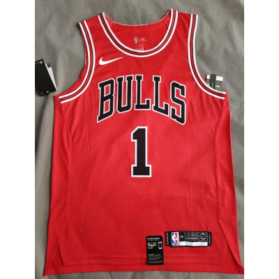 Chicago Bulls Jersey Derrick Rose 1 Red player version