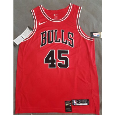 Chicago Bulls Jersey Jordan 45 Red player version