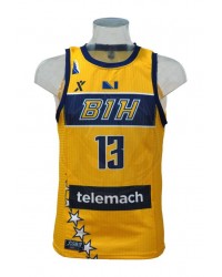 Dzanan Musa 13 Bosnia and Herzegovina 22-23 Home Jersey Yellow