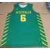 Giddey 6 Team Australia Basketball Jersey Green