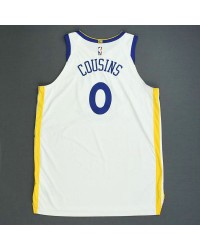 Golden State Warriors Cousins 0 16-19 White Association Edition Jersey Player version