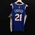 Joel Embiid 21 Philadelphia 76ers jersey blue player version