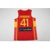 Juancho Hernangomez 41 Spain 2022 FIBA EuroBasket Final Away Red Jersey