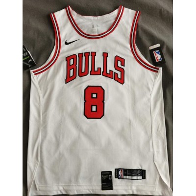 Lavine 8 Chicago Bulls jersey white player version