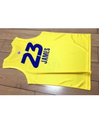 LeBron James 23 Yellow 2021 NBA All Star Swingman Jersey