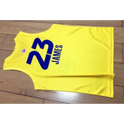 LeBron James 23 Yellow 2021 NBA All Star Swingman Jersey