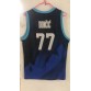 Luka Doncic 77 Jersey Black Blue Slovenia National Basketball Team