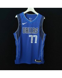 Luka Doncic Dallas Mavericks 77 2021-2022 Blue Jersey