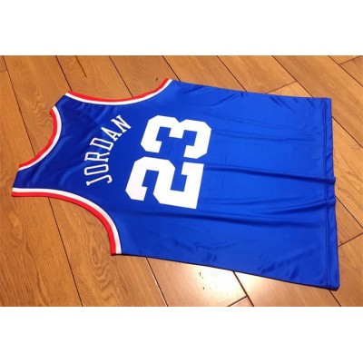 Magic Johnson 32 All Star Game Blue Basketball Jersey 1986 Midsummer Night's Magic Charity Event