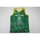 Men Lithuania FIBA Eurobasket 2022 Mindaugas Kuzminskas Green Jersey