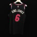 Miami Heat 6 King James 2018-19 city jersey black player versoin