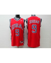 Michael Jordan 9 Team USA 1984 jersey red