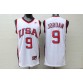 Michael Jordan 9 Team USA 1984 jersey white