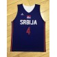 Milos Teodosic 4 Serbia Srbija National Basketball Jersey Blue