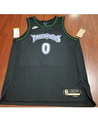 Minnesota Timberwolves 0 Braithwaite Retro Jersey Black Player Version