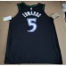 Minnesota Timberwolves 5 Edwards Retro Jersey Black Player Version