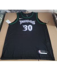 Minnesota Timberwolves Cox 30 Retro Jersey Black Player Version