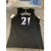 Minnesota Timberwolves Kevin Garnett 21 Retro Jersey Black Player Version