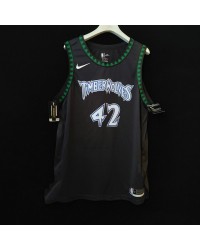 Minnesota Timberwolves Love 42 Retro Jersey Black Player Version