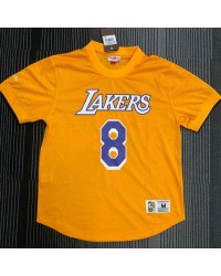 Mitchell Ness Kobe Bryant 8 Los Angeles Lakers HWC T-Shirt Yellow