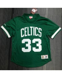 Mitchell Ness Larry Bird 33 Boston Celtics Hardwood Classics T-Shirt Green