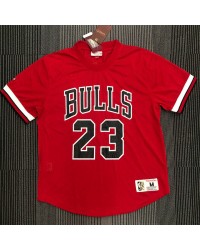 Mitchell Ness Michael Jordan 23 Chicago Bulls HWC Mesh T-Shirt Jersey Red