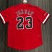 Mitchell Ness Michael Jordan 23 Chicago Bulls HWC Mesh T-Shirt Jersey Red