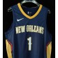 New Orleans Pelicans Williamson 1 Icon Edition Jersey navy  player version