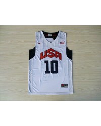 Nike 10 Kobe Bryant 2012 Team USA Olympics Jersey White