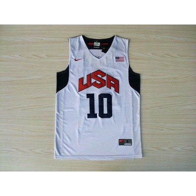 Nike 10 Kobe Bryant 2012 Team USA Olympics Jersey White