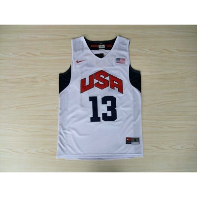 Nike 13 Paul 2012 Team USA Olympics Jersey White