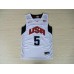 Nike 2012 Olympics Team USA 5 Kevin Durant Basketball Jersey White