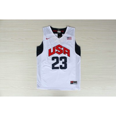 Nike 23 Irving 2012 Team USA Olympics Jersey White