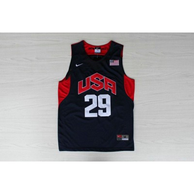 Nike 29 George 2012 Team USA Olympics Jersey Blue