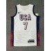 Nike Kevin Durant 7 White Mens USA Basketball 2024 Swingman Player Jersey