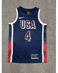 Nike Stephen Curry 4 Navy Mens USA Basketball 2024 Swingman Player Jersey