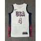 Nike Stephen Curry 4 White Mens USA Basketball 2024 Swingman Player Jersey