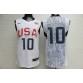 Nike Team USA 2008 Olympics Kobe Bryant 10 Basketball Jersey White