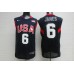 Nike Team USA 2008 Olympics LeBron James 6 Basketball Jersey Blue