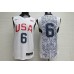 Nike Team USA 2008 Olympics LeBron James 6 Basketball Jersey White