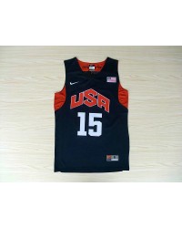 Nike Team USA Basketball 2012 London Olympics Carmelo Anthony 15 Blue Jersey