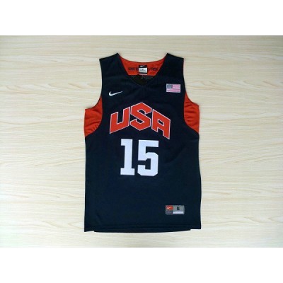 Nike Team USA Basketball 2012 London Olympics Carmelo Anthony 15 Blue Jersey