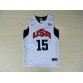 Nike Team USA Basketball 2012 London Olympics Carmelo Anthony 15 White Jersey