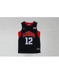 Nike Team USA Basketball 2012 London Olympics James Harden 12 Blue Jersey