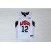 Nike Team USA Basketball 2012 London Olympics James Harden 12 White Jersey