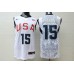 Nike Team USA Carmelo Anthony 15 2008 Olympic Basketball Jersey White