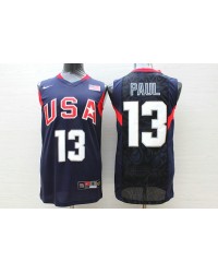 Nike USA Olympic Basketball Team Chris Paul 13 Jersey Blue