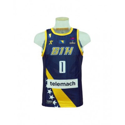 Nurkic Azul 0 Bosnia and Herzegovina 22-23 Away Jersey Navy