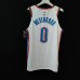 Oklahoma City Thunder 0 Russell Westbrook OKC Jersey White