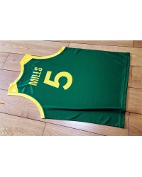 Patty Mills 5 Australian Basketball Jersey Printed Green